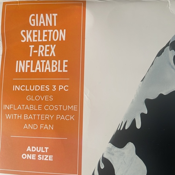 Giant Skeleton T-Rex Inflatable Adult Costume! New! - Picture 2 of 6